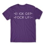 Fuck hidden message Dark Purple Men's Tee for Funny, Sarcastic Humour
