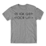 Fuck hidden message Grey Melange Men's Tee for Funny, Sarcastic Humour