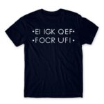 Fuck hidden message Navy Men's T-shirt for Funny, Sarcastic Humour