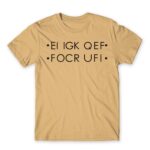 Fuck hidden message Sand Men's Tee for Funny, Sarcastic Humour