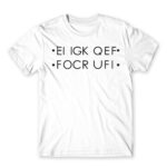Fuck hidden message White Men's Tee for Funny, Sarcastic Humour