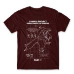 Fusion project – Part 1 Burgundy Men's Tee for Anime, Dragon Ball