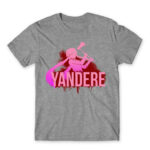 Gasai Yuno yandere Grey Melange Men's T-shirt for Anime, The Future Diary