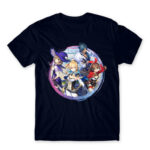 Genshin charachters Navy Men's T-shirt