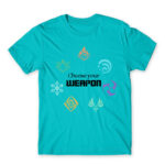 Genshin – Choose Your Weapon Atoll Blue Men's Tee