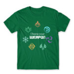 Genshin – Choose Your Weapon Kelly Green Men's T-shirt