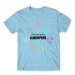 Genshin – Choose Your Weapon Sky Blue Men's Tee