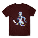 Genshin Impact – Ganyu Burgundy Men's T-shirt