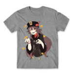 Genshin Impact – Hu Tao Grey Melange Men's T-shirt