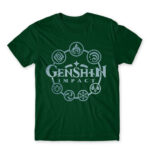 Genshin Impact logo Bottle Green Men's T-shirt