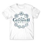 Genshin Impact logo White Men's T-shirt