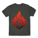 Genshin Impact – Pyro Dark Grey Men's Tee