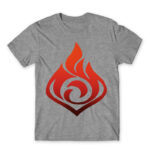 Genshin Impact – Pyro Grey Melange Men's Tee