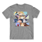 Genshin stripes Grey Melange Men's Tee