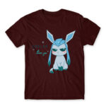 Glaceon – Eeveelution series Burgundy Men's T-shirt for Anime, Pokemon