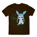 Glaceon – Eeveelution series Chocolate Men's T-shirt for Anime, Pokemon