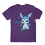 Glaceon – Eeveelution series Dark Purple Men's Tee for Anime, Pokemon
