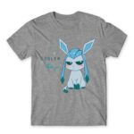 Glaceon – Eeveelution series Grey Melange Men's Tee for Anime, Pokemon