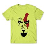 God of War face Apple Green Men's T-shirt