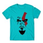 God of War face Atoll Blue Men's T-shirt