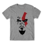 God of War face Grey Melange Men's T-shirt
