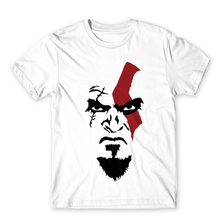God of War face White Men's T-shirt God of War face White Men's T-shirt