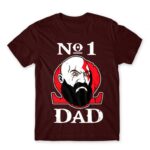 God of War no1 Dad Burgundy Men's Tee
