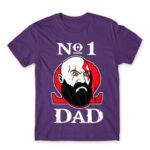 God of War no1 Dad Dark Purple Men's T-shirt