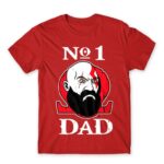 God of War no1 Dad Red Men's Tee