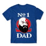 God of War no1 Dad Royal Blue Men's T-shirt