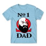 God of War no1 Dad Sky Blue Men's Tee