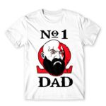 God of War no1 Dad White Men's Tee