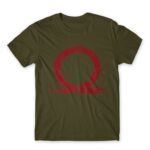 God of War omega symbol Army Men's T-shirt