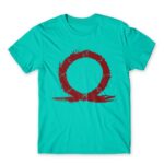 God of War omega symbol Turquoise Men's T-shirt