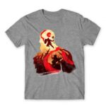 God of War silhouette 2 Grey Melange Men's Tee