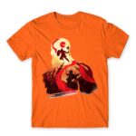 God of War silhouette 2 Orange Men's T-shirt