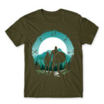God of War silhouette Army Men's T-shirt