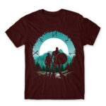 God of War silhouette Burgundy Men's Tee