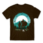 God of War silhouette Chocolate Men's Tee