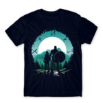 God of War silhouette Navy Men's Tee