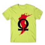 God of War splash Apple Green Men's T-shirt
