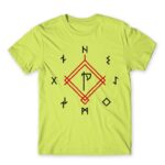 God of War symbols Apple Green Men's Tee