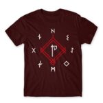 God of War symbols Burgundy Men's T-shirt