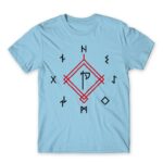 God of War symbols Sky Blue Men's T-shirt