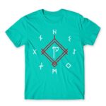 God of War symbols Turquoise Men's Tee