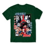 Goku and Vegeta Bottle Green Men's Tee for Anime, Dragon Ball