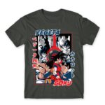 Goku and Vegeta Dark Grey Men's Tee for Anime, Dragon Ball