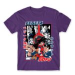 Goku and Vegeta Dark Purple Men's T-shirt for Anime, Dragon Ball