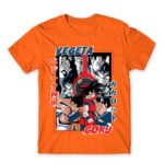 Goku and Vegeta Orange Men's Tee for Anime, Dragon Ball