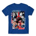 Goku and Vegeta Royal Blue Men's T-shirt for Anime, Dragon Ball